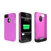 Hybrid Detachable Extended Battery case [iPhone4/4Sケース バッテリーケース ブラック/ピンク]