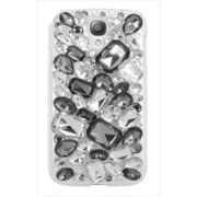 クリスタルグレー GALAXY S4ケース JEWEL DROP Crystal Gray