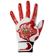 F93552 [ADIDAS PRO バッティンググローブ 両手用 DDQ70 メンズ Mサイズ ホワイト/ユニバーシティレッド]