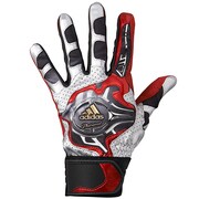 F93555 [ADIDAS PRO バッティンググローブ 両手用 DDQ70 メンズ Sサイズ テックグレーメットS14/ユニバーシティレッド]
