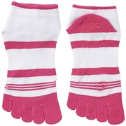 F93357 [adizero アディゼロ 5本指 グリップソックス 靴下 DDU85 23～25cm ホワイト/ビビッドベリーS14]