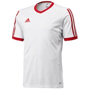 F50273 [TABE14 トレーニングジャージーS/S AF308 メンズ Sサイズ ホワイト/ユニバーシティレッド]