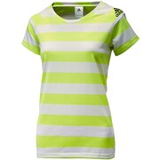 D82261 [ウィメンズ クライマ ボーダー Tシャツ AKV45 レディース J/OT ホワイト/グローS14]