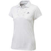 D82163 [ADIDASFLEUR ポロシャツ AKV54 レディース J/S ホワイト]