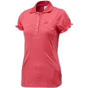 D82161 [ADIDASFLEUR ポロシャツ2 AKV55 レディース J/M バヒアピンクS14]