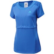 D82194 [adidasfleur Tシャツ AKV56 レディース Lサイズ ビビッドブルーS14]
