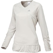 D82190 [adidasfleur ロングスリーブ Tシャツ AKV58 レディース J/OT パールグレーS14]
