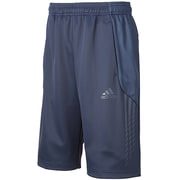 F93122 [adidasbrave ウォームアップハーフパンツ DDU05 メンズ Lサイズ カレッジネイビー]