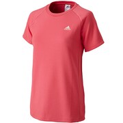 F87892 [ESS ワッフル 半袖 Tシャツ DDE09 レディース J/OT バヒアピンクS14]
