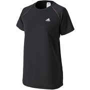 F87894 [ESS ワッフル 半袖 Tシャツ DDE09 レディース J/M ブラック]