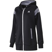 F94400 [adidasbloom ジャージ パーカー plus DDY62 レディース Lサイズ ブラック]