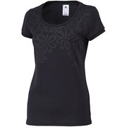 F94451 [adidasbloom SS プリント Tシャツ DDY73 レディース J/L ブラック]