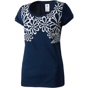 F94452 [adidasbloom SS プリント Tシャツ DDY73 レディース J/M カレッジネイビー]