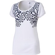 F94453 [adidasbloom SS プリント Tシャツ DDY73 レディース J/OT ホワイト]