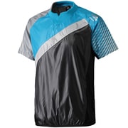 F92866 [adidas Pro Revo クールジャケット 半袖 DDO61 メンズ J/XS ブラック/ソーラーブルーS14]