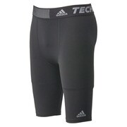 D82097 [TEAM TechFit（テックフィット） BASE ショートタイツ AJ452 メンズ J3XO ブラック/ブラック]