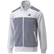 F92399 [adidasbloom ジャージ ふくれ織り ジャケット DEA46 キッズ J150 ホワイト]