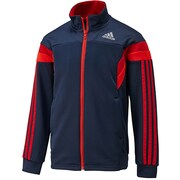 F89805 [adidasbrave ウォームアップジャケット DDZ20 キッズ J140 カレッジネイビー/スカーレット]