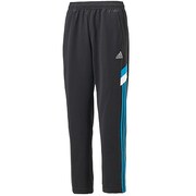 F89809 [adidasbrave ジャージ ウォームアップ パンツ DDZ21 キッズ J160 ブラック/ソーラーブルーS14]