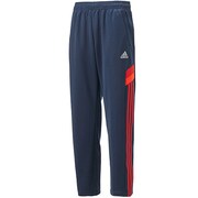 F89810 [adidasbrave ジャージ ウォームアップ パンツ DDZ21 キッズ J100 カレッジネイビー/スカーレット]