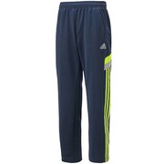 F89811 [adidasbrave ジャージ ウォームアップ パンツ DDZ21 キッズ J100 カレッジネイビー/ソーラースライム]