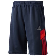 F89814 [adidasbrave ウォームアップ ハーフパンツ ジャージ DDZ22 キッズ J150 カレッジネイビー/ライトスカーレット]