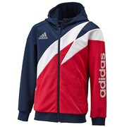 F89873 [adidasflash ウォームアップ ジャケット DDZ30 キッズ J120 カレッジネイビー/メタリックシルバー]