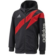 F89874 [adidasflash ウォームアップ ジャケット DDZ30 キッズ J110 ブラック/メタリックシルバー]
