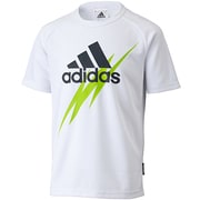 F89907 [adidasflash climalite（クライマライト） ショートスリーブ Tシャツ 半袖 DDZ38 キッズ J150 ホワイト]