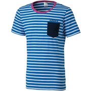 F90083 [SC ボーダーポケットTシャツ DDP25 メンズ J/S バヒアブルーS14/ホワイト]