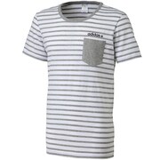 F90084 [SC ボーダーポケットTシャツ DDP25 メンズ J/O ホワイト/ミディアムグレイヘザー]