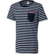F90085 [SC ボーダーポケットTシャツ DDP25 メンズ J/M カレッジネイビー/ホワイト]