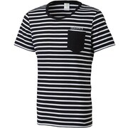 F90086 [SC ボーダーポケットTシャツ DDP25 メンズ J/O ブラック/ホワイト]