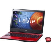 LaVie(ラヴィ) L LL750/SS 15.6型ワイド液晶/HDD1TB/ブルーレイディスクドライブ/Windows 8.1/クリスタルレッド/ヨドバシオリジナル PC-LL750SSR-YC