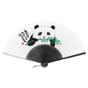 扇子 [岡本肇 新水墨扇子シリーズ 急がず焦らず 大熊猫]