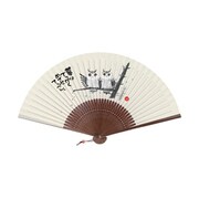 扇子 [岡本肇 新水墨扇子シリーズ 月と梟]