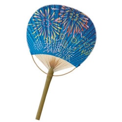 団扇 竹編み うちわ 団扇 竹編み うちわ 平竹うちわ（大） <流水鉄線>US21-22 | 風扇