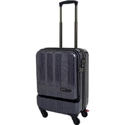スーツケース フロントオープン 旅行日数目安:1~2泊 35L TSAロック搭載 機内持ち込み可 ネイビーカーボン SK-0685-48