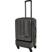 スーツケース フロントオープン 旅行日数目安:2~3泊 52L/58L(拡張時) TSAロック搭載 ブラックカーボン SK-0685-57