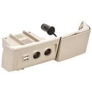 NZ538 [N BOX専用 センターポケット取付 増設電源ユニット 2.1AUSB付 ベージュ]