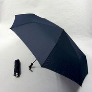 ポリエステル軽量生地68cm 大寸自動開閉折傘 無地 紺 [001201184-無地 紺]