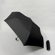 ポリエステル軽量生地60cm ラクラクミニ傘 無地 黒 [001205054-無地 黒]
