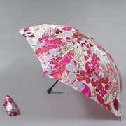 ナイロンサテンプリント55cm 3段ミニ傘 ピンク [001400654-4008 ピンク]
