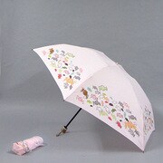 ポリエステル キャンディー柄 55cm 3段ミニ傘 ピンク [001402356-4024 ピンク]