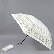 ポリエステル ケーキ柄 55cm 3段ミニ傘 オフ [001402356-4025 オフ]