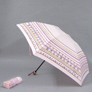 ポリエステル ケーキ柄 55cm 3段ミニ傘 ピンク [001402356-4025 ピンク]