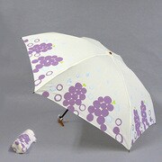 ポリエステル ブドウ 55cm 3段ミニ傘 [001403056-4032 ブドウ]