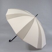 ポリエステル 16本骨 色違い 55cm ベージュ [001404696 ベージュ]