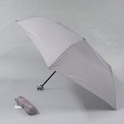 ポリエステル軽量生地 55cm 3段ミニ傘 無地 パープル [001405054-無地 パープル]