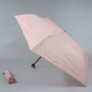 ポリエステル軽量生地 55cm 3段ミニ傘 無地 ピンク [001405054-無地 ピンク]